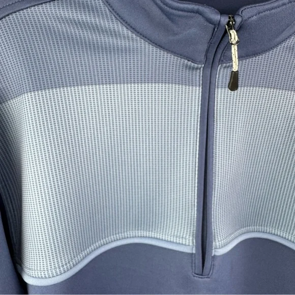 Bolle Men’s Performance 1/4 Zip Pullover Golf Style Shirt Blue Size Large - Picture 3 of 7